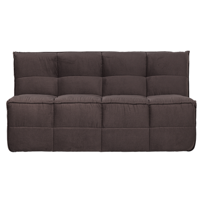 Cluster eetbankje met rugleuning boucle khaki bruin