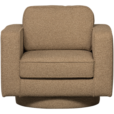 Lazy draaifauteuil boucle bruin