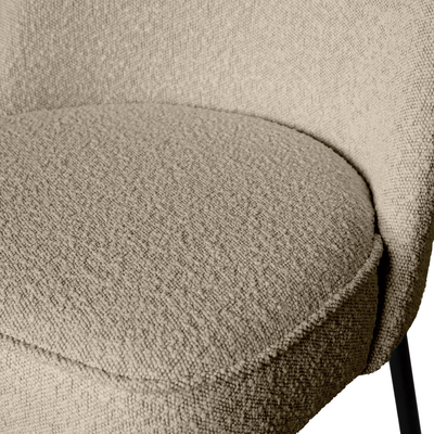 Vogue eetkamerstoel structure velvet brass