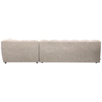 Allure chaise longue rechts geweven stof naturel melange