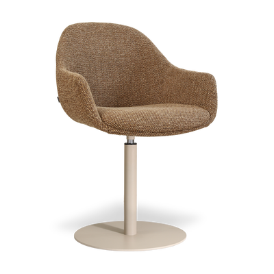 niva-mae draaibare eetkamerstoel- beige onderstel