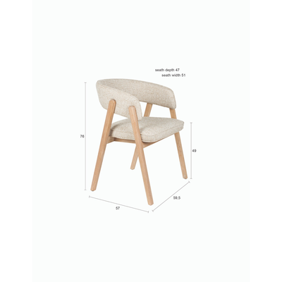 Eetkamerstoel Bright beige