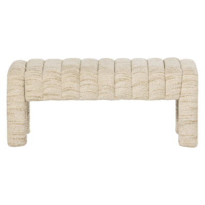 Frex gestoffeerd bankje boucle naturel [fsc]