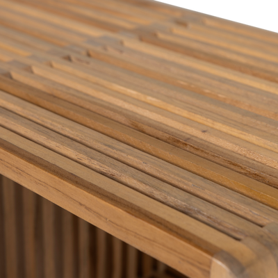 Jasmijn bijzettafel recycled teak naturel - set van 2
