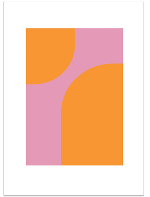 Poster Shapes of Orange by Ontwerpstudio 5