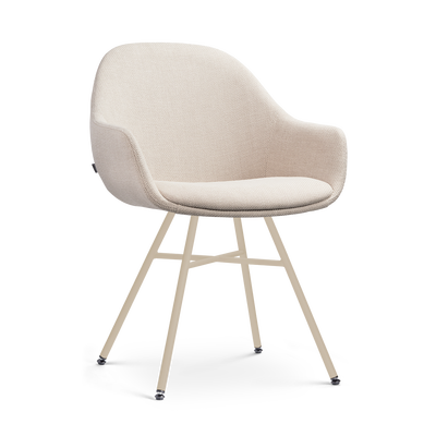 Eetkamerstoel Noa-Mae beige onderstel
