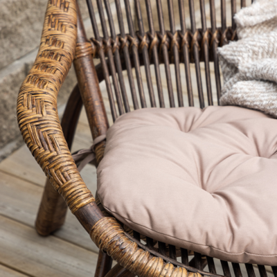Tuin fauteuil Aida - met voetenbankje en zitkussen