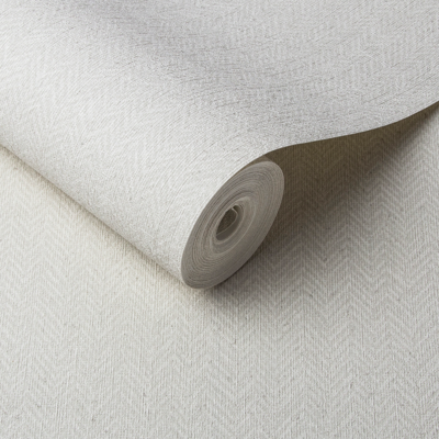 Graham &amp; Brown  vliesbehang  Herringbone Texture Ecru