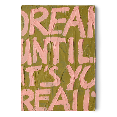 HKliving Schilderij Pocket exhibit Manifest 30x21 cm