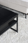 Salontafel Delhi Zwart Mangohout