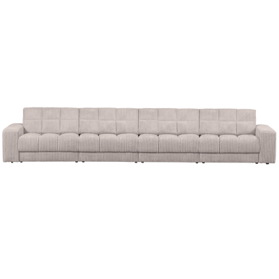 Second date 4-zits bank velvet goudgeel