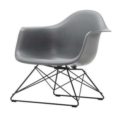 Vitra loungestoel Eames LAR zwart onderstel