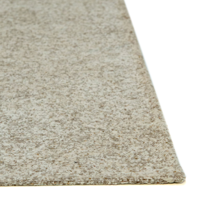 Modern Mist wit gestructureerd vloerkleed met stippenpatroon
