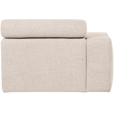 Novi chaise longue element arm links ribstof terra
