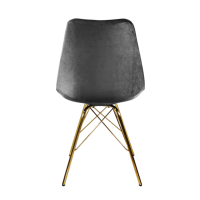 Kuipstoel Velvet goud frame