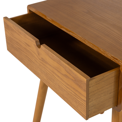 Nelo nachtkastje/bijzettafel hout bruin [fsc]