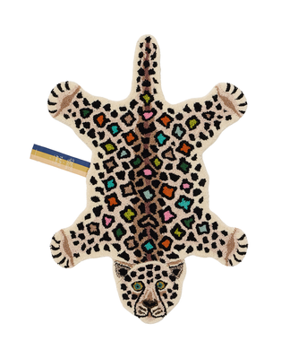 Doing Goods vloerkleed Disco leopard small
