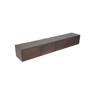 Zwevend Tv-meubel All Walnut