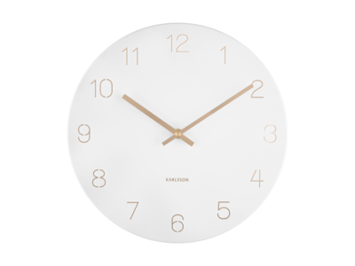 Karlsson wandklok Charm engraved numbers small