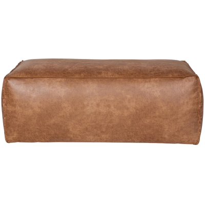 Rodeo poef 43x120x60 ecoleer cognac