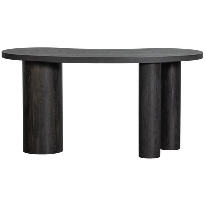 Maan organisch sidetable/bureau mdf donkerbruin