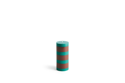 HAY kaars Column Small - Green &amp; Brown