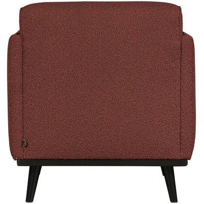 Statement fauteuil met arm chenille velvet perzikroze