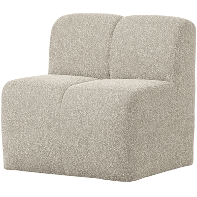 Mojo eetbank 84 cm met rugleuning wollig bruin
