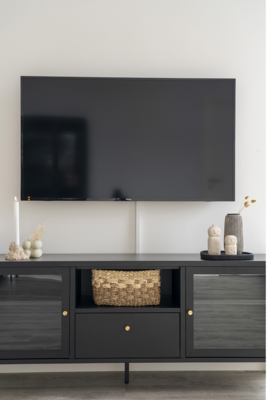Metalen tv-meubel James - 160 x 35 cm
