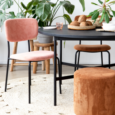 Eettafel Cleo rond zwart