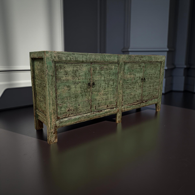 dressoir 4deur groen uniek