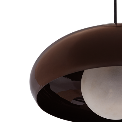 Tivo hanglamp rond metaal hoogglans zand