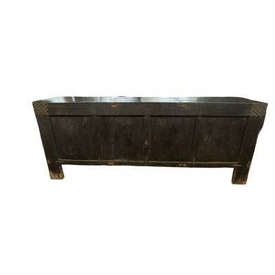 Dressoir zwart 4 deur noppen beslag