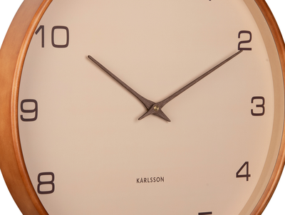 Wandklok Acento hout