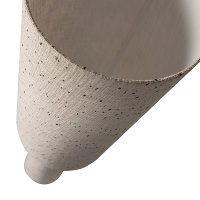 Loft vloerlamp metaal/boucle naturel met strepen 130xo30 cm