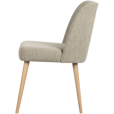 Force eetkamerstoel boucle staalgrijs