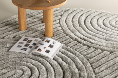 Kaimana Vloerkleed Rond 200x200cm - Greige