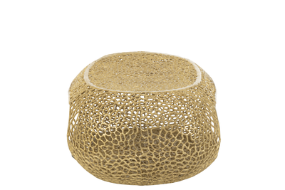 Salontafel ovaal aluminium goud