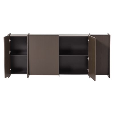 Brock dressoir 200 cm essen fineer warmgrijs [fsc]