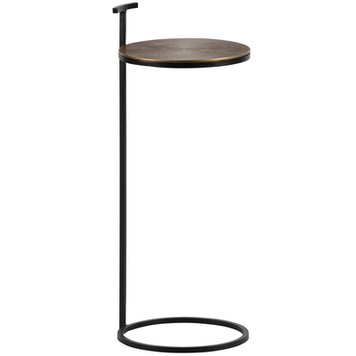 Position bijzettafel metaal antique brass