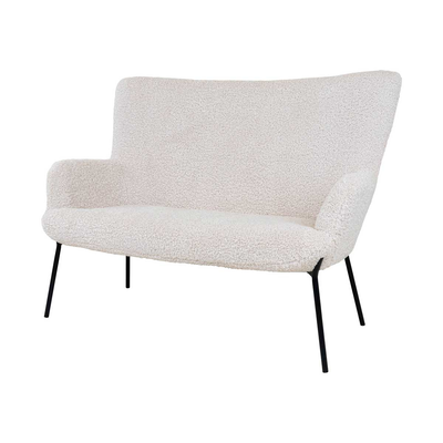 Rosemarie schapenvacht bank - 2 zits - Wit