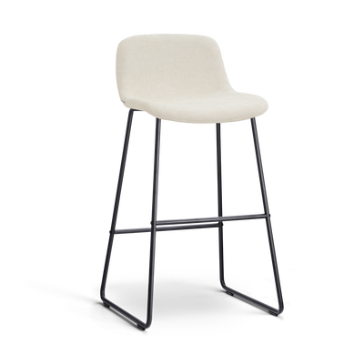 Barkruk Nino-Mats zwart onderstel 75 cm