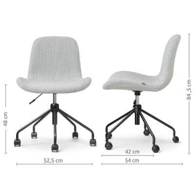 Bureaustoel Nout-Fé gestoffeerd