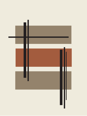 Poster Abstract Sand by Bo Sterenberg