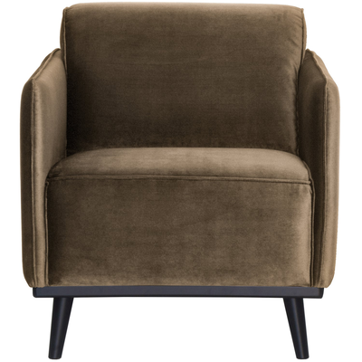 Statement fauteuil met arm chenille velvet perzikroze