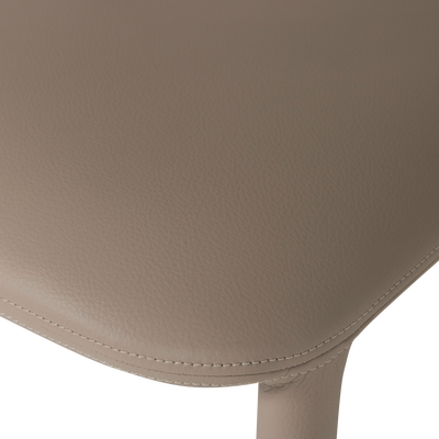 Noble eetkamerstoel leerlook zwart/grijs