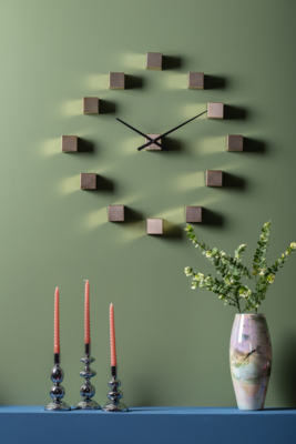 Wandklok DIY Cubic Metallic