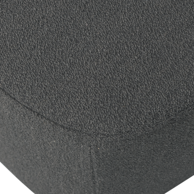 Lofty hocker boucle staalgrijs