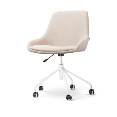 Bureaustoel Nout-Isa - wit onderstel