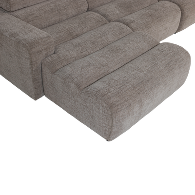 Novi chaise longue bank links oranje melange